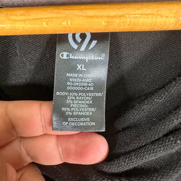 C9 Champion Hoodie Sweatshirt Black Thumbholes Sweatshirt Women's - Picture 6 of 10